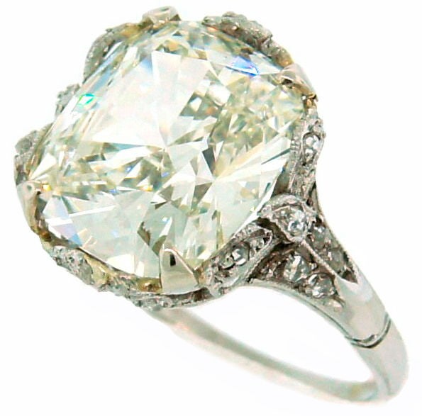 Cushion Cut Diamond Solitaire Ring