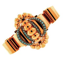 Retro Diamond 
Rose Gold Bracelet