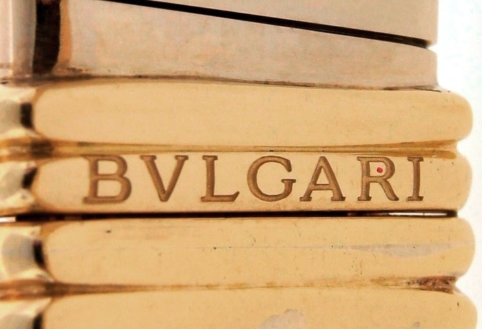 BULGARI Aquamarine Onyx Diamond Gold Tubogas Necklace 3