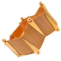 Zigzag Yellow Gold Retro Bracelet 8