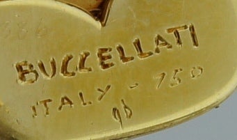 Women's BUCCELLATI Signature Ruby & Yellow Gold Bangle Bracelet
