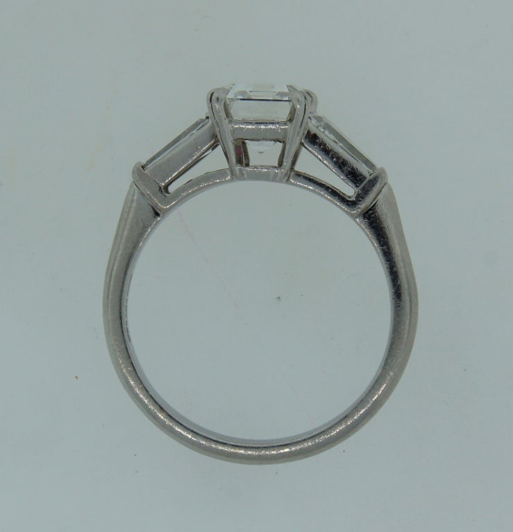 TIFFANY 2.51-ct Emerald Cut Diamond (E, VVS2 GIA) Platinum Ring 3