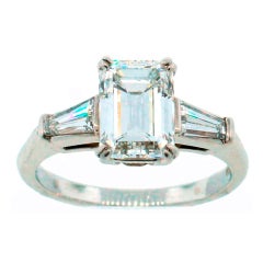 TIFFANY 2.51-ct Emerald Cut Diamond (E, VVS2 GIA) Platinum Ring