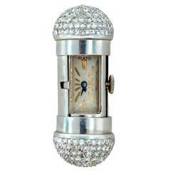 Orologio da viaggio FLATO in platino e diamanti