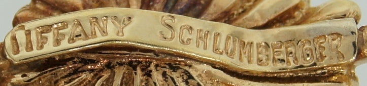 TIFFANY &Co./ SCHLUMBERGER Diamond Platinum & Gold Floral Brooch 2