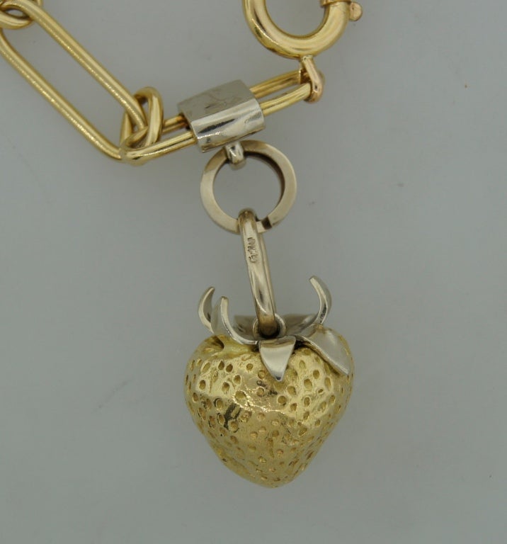 CARTIER Bloodstone & Two-Tone Gold Charm Bracelet c.1970s 4