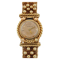 TIFFANY & Co/SCHLUMBERGER/MOVADO Yellow Gold Lady's Watch