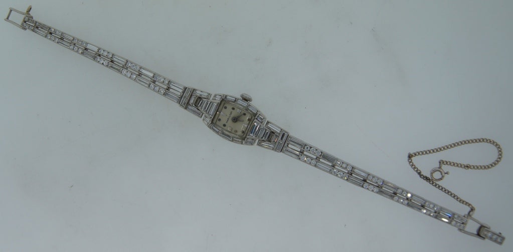 Hamilton Lady's Diamond and Platinum Wristwatch 1