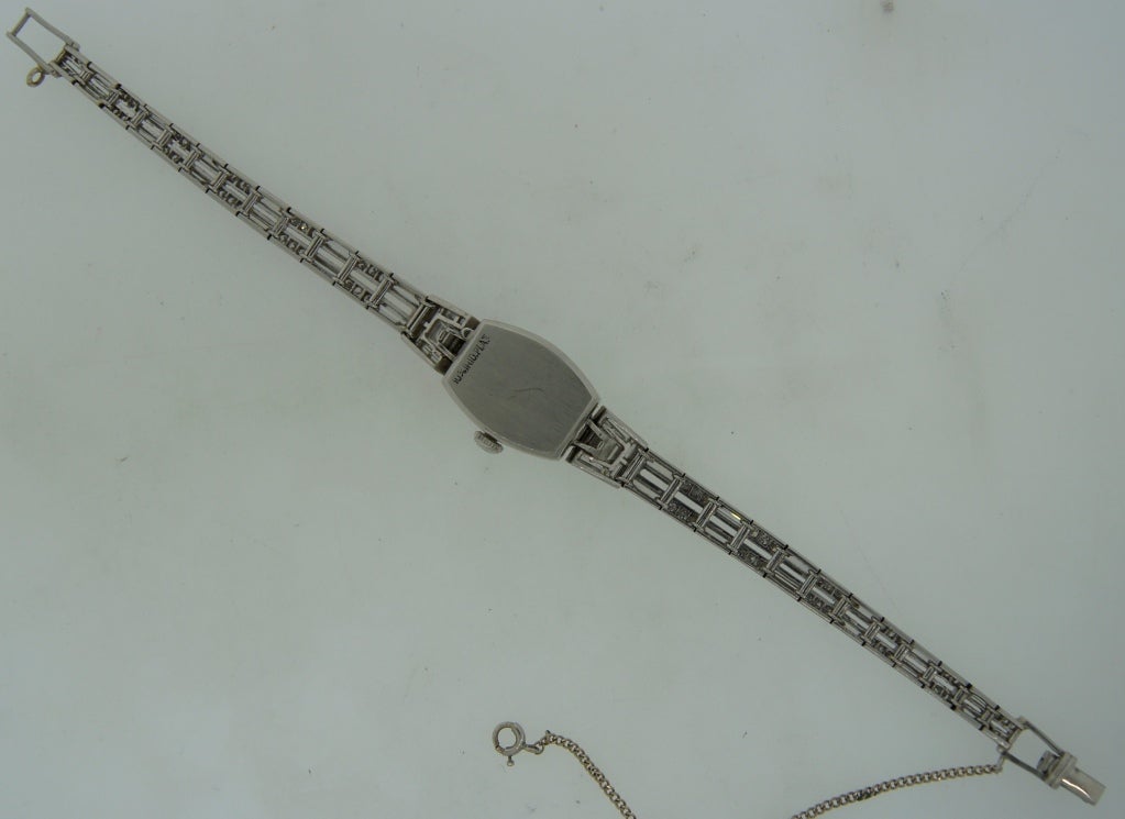 Hamilton Lady's Diamond and Platinum Wristwatch 3