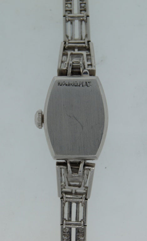 Hamilton Lady's Diamond and Platinum Wristwatch 4