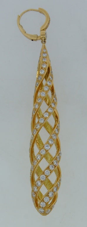 Women's TIFFANY & Co. / Paloma Picasso Diamond & Yellow Gold Earrings
