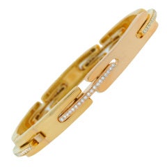 CARTIER A. CIPULLO Diamond Yellow Gold Bracelet