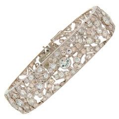 1920s Fontana Art Deco Diamond Platinum Bracelet