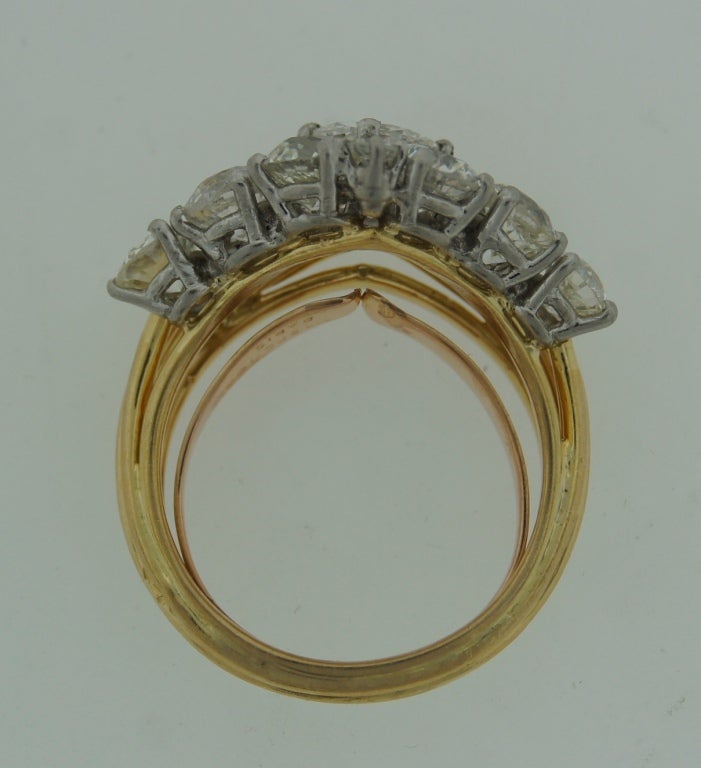 Marchak Diamond Yellow Gold Ring c1940s 4