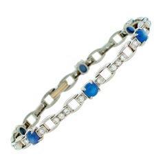 J.E. Bracciale Caldwell Star Sapphire Diamond in platino anni '60 circa