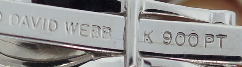 David Webb Smaragd Diamant Platin Ohrringe c1970s 3