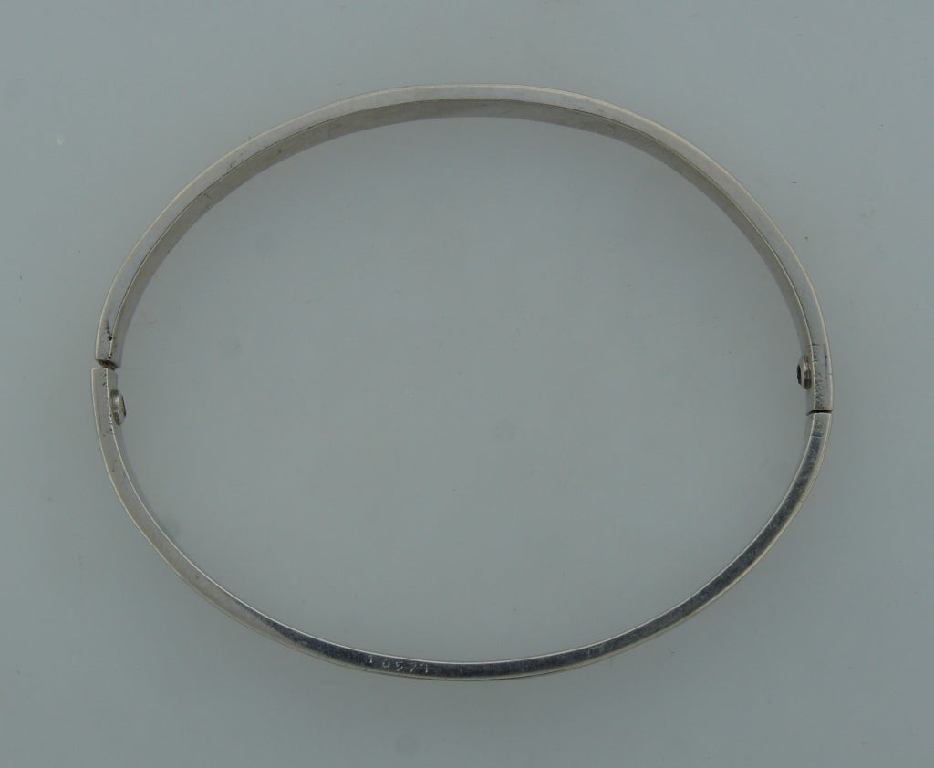 1970 Cartier by Aldo Cipullo Platinum Love Bracelet Bangle In Good Condition In Beverly Hills, CA