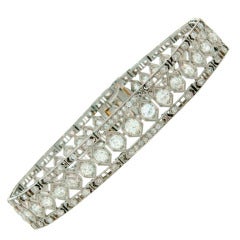 Art Deco Tiffany & Co. Diamond Platinum Bracelet 3
