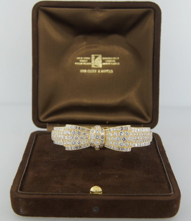 Van Cleef & Arpels Diamant-Gold-Schleifenarmband, 1970er Jahre 2