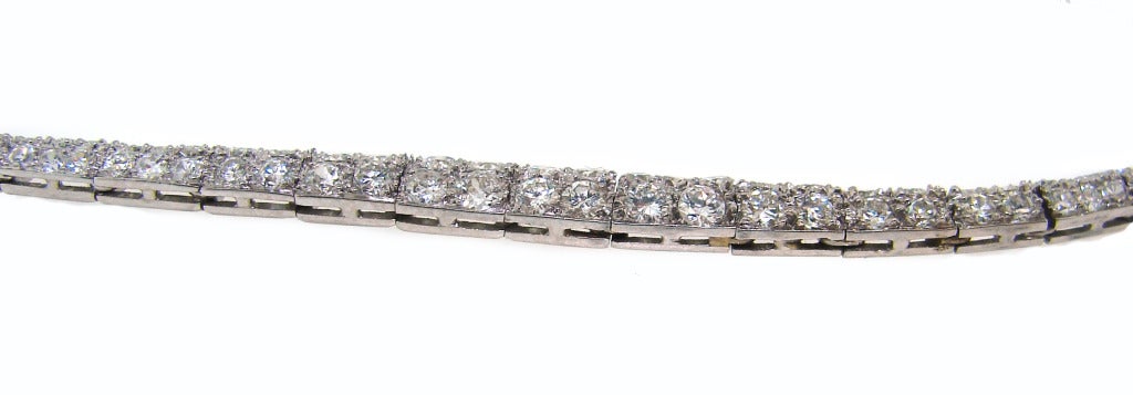 Tiffany & Co. Art Deco Diamond Platinum Necklace c1920s 3