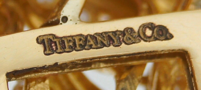 Tiffany & Co. Diamond Yellow Gold Bracelet 1980s 5