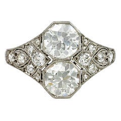 A BLACK STARR & FROST Art Deco Diamond Ring