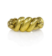 A DAVID WEBB Gold Twisted Bracelet