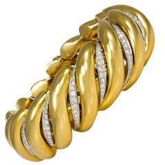 VERDURA Gold and Diamond Bracelet