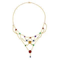 Antique Jewel Bib Necklace