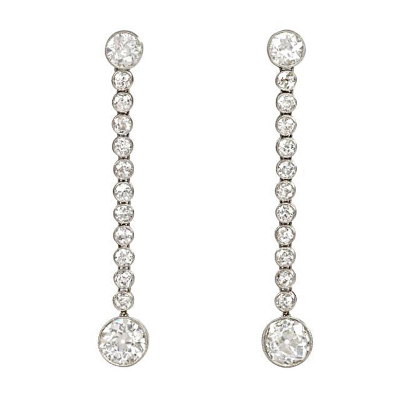 Art Deco Diamond Earrings