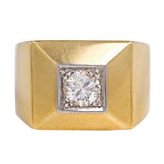 1930s Boivin Diamond Gold Ring