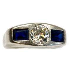 Timeless Antique Diamond and Sapphire Ring