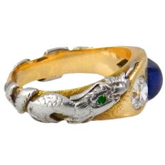 Exotic Sapphire and Diamond Ring