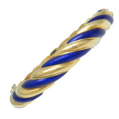 Cobalt Blue Bangle Bracelet