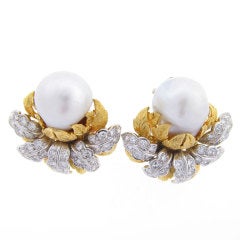Grand  South Sea Pearl and Diamond Earrings