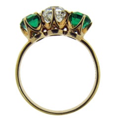 Antique TIFFANY & CO. Emerald and Diamond Ring