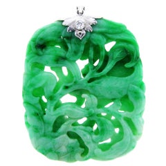 Finely Carved Jade Pendant