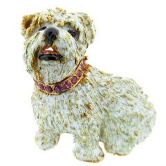 Darling Bichon Brooch