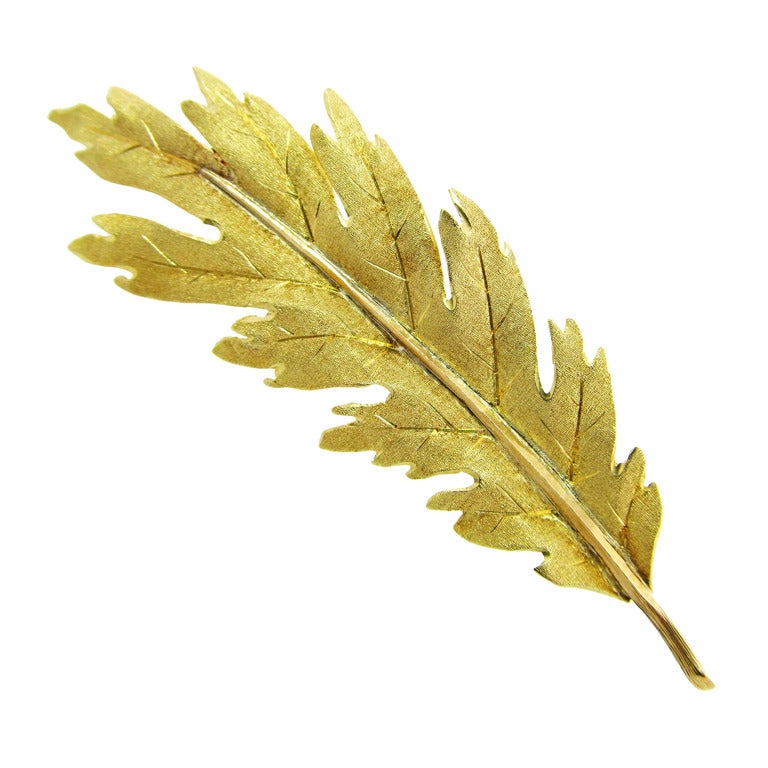 The Classic BUCCELLATTI Leaf Brooch