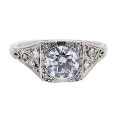 Lovely Art Deco Diamond Engagement Ring