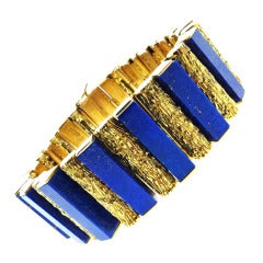 Lapis Lazuli Plaque Bracelet