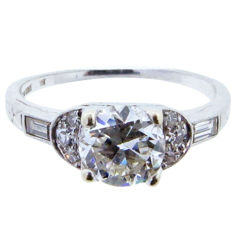 Simply  Art Deco J. MILCHENING Diamond Ring