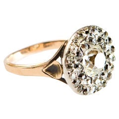 Rare antique Georgian rose-cut diamond ring