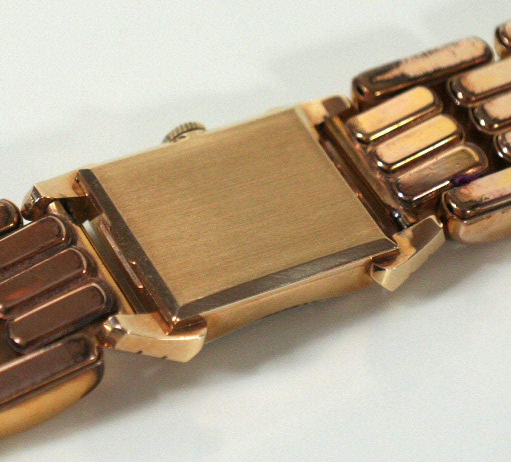 Women's An Omega rolled gold custom made ladies bracelet watch