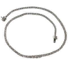 Diamond Riviere platinum necklace