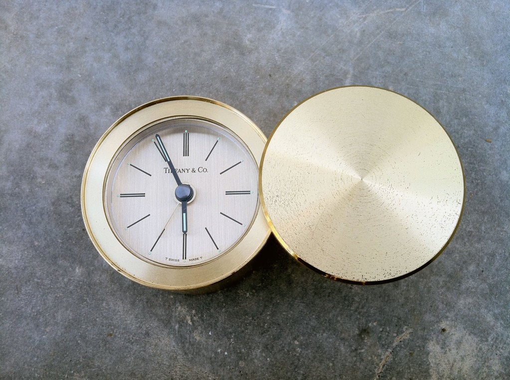 Women's or Men's TIFFANY & CO. Travel Clock 1970s For Sale