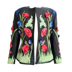 Jean-Claude Jitrois Haute Couture Lasage Beaded Jacket 1987