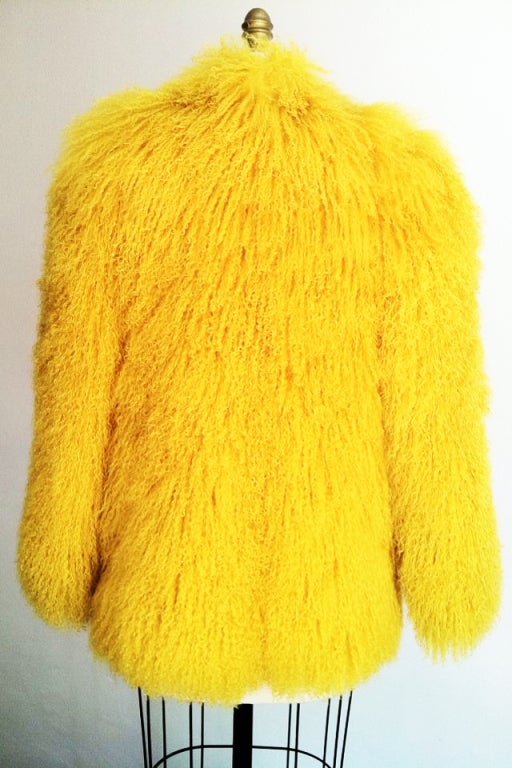 Electric Yellow Mongolian Lamb 1970s