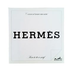 Vintage HERMES How To Tie A Scarf 1970s