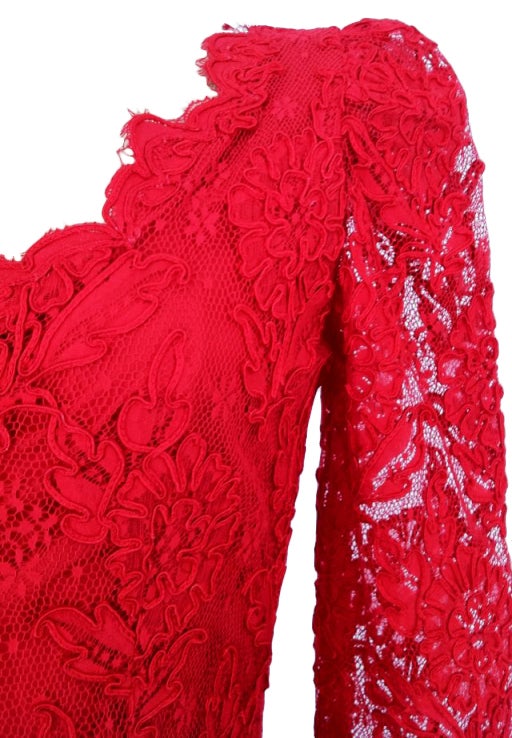 Women's OSCAR de LA RENTA Couture As Worn By Nancy Reagan 1988